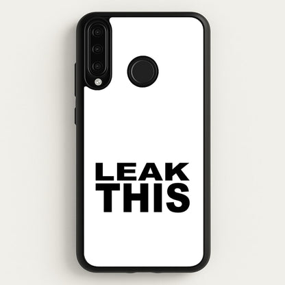 Leak This  - Tate Mcrae Phone Case for Huawei P30 Lite