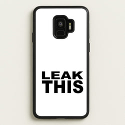 Leak This  - Tate Mcrae Phone Case for Galaxy S9