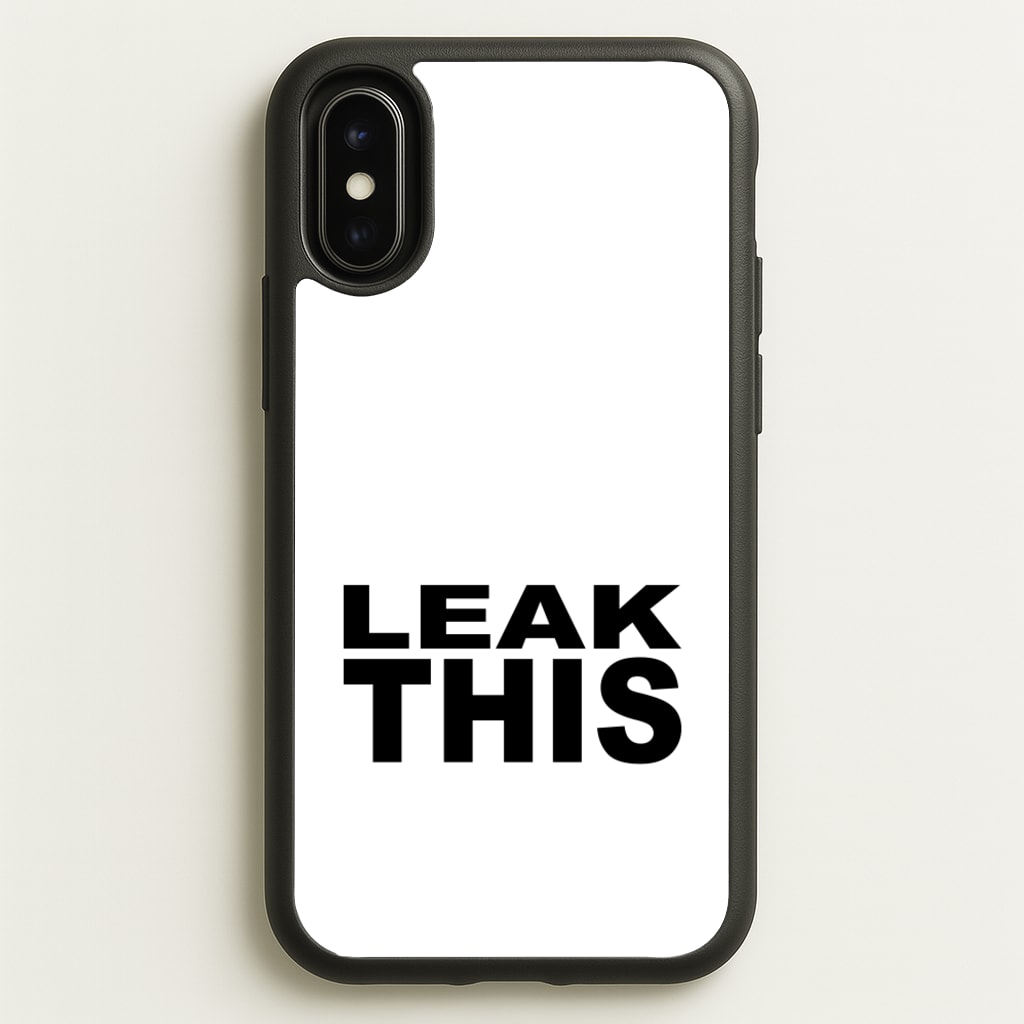 Leak This  - Tate Mcrae Phone Case for iPhone X / XS