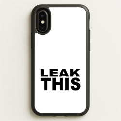 Leak This  - Tate Mcrae Phone Case for iPhone X / XS