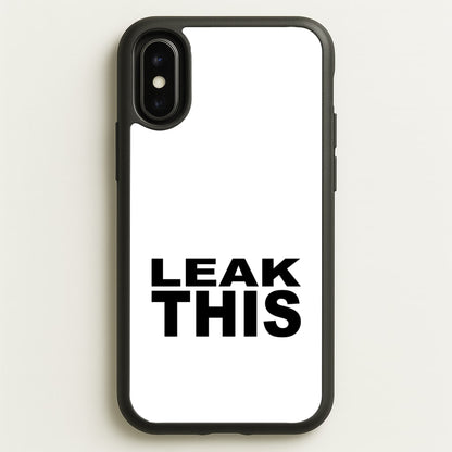 Leak This  - Tate Mcrae Phone Case for iPhone X / XS