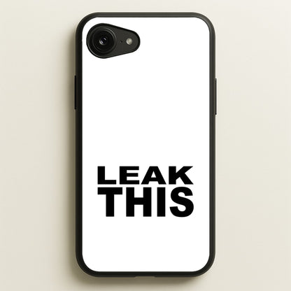 Leak This  - Tate Mcrae Phone Case for iPhone 16e