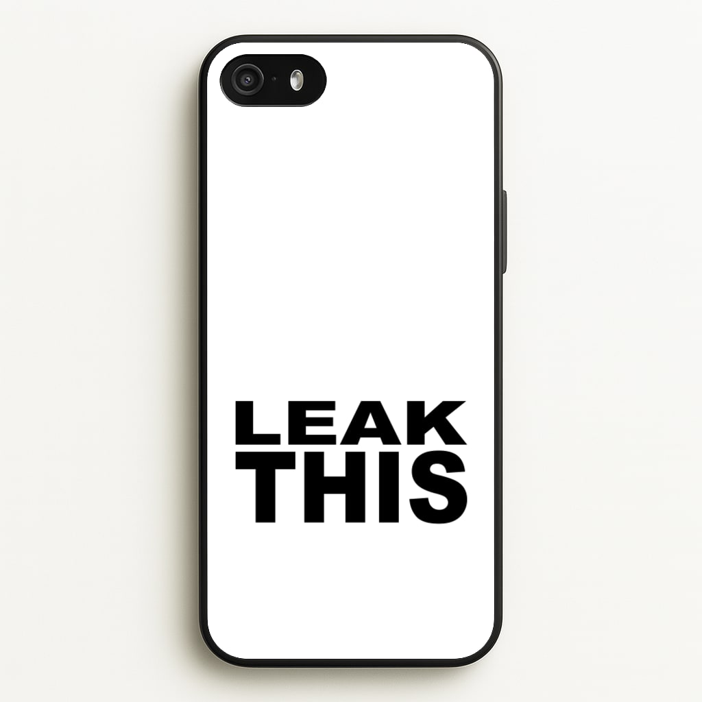 Leak This  - Tate Mcrae Phone Case for iPhone 5 / 5s / SE 2016