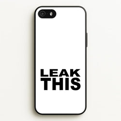 Leak This  - Tate Mcrae Phone Case for iPhone 5 / 5s / SE 2016