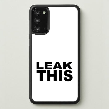 Leak This  - Tate Mcrae Phone Case for Galaxy Note 20