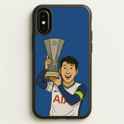 Son's Trophy Lift  - Football Phone Case for iPhone X / XS