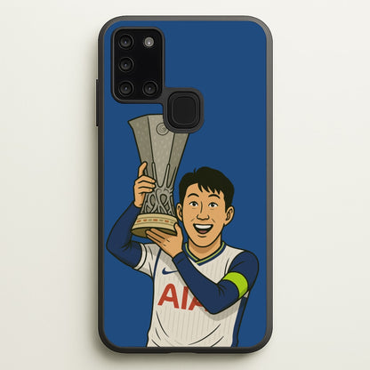 Son's Trophy Lift  - Football Phone Case for Galaxy A21s