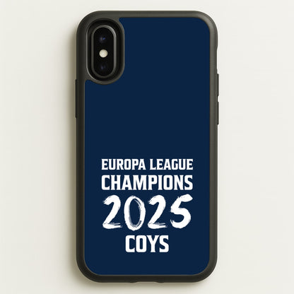 Europa League Winners 2025 - COYS  - Football Phone Case for iPhone X / XS