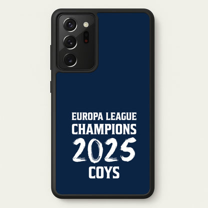 Europa League Winners 2025 - COYS  - Football Phone Case for Galaxy Note 20 Ultra