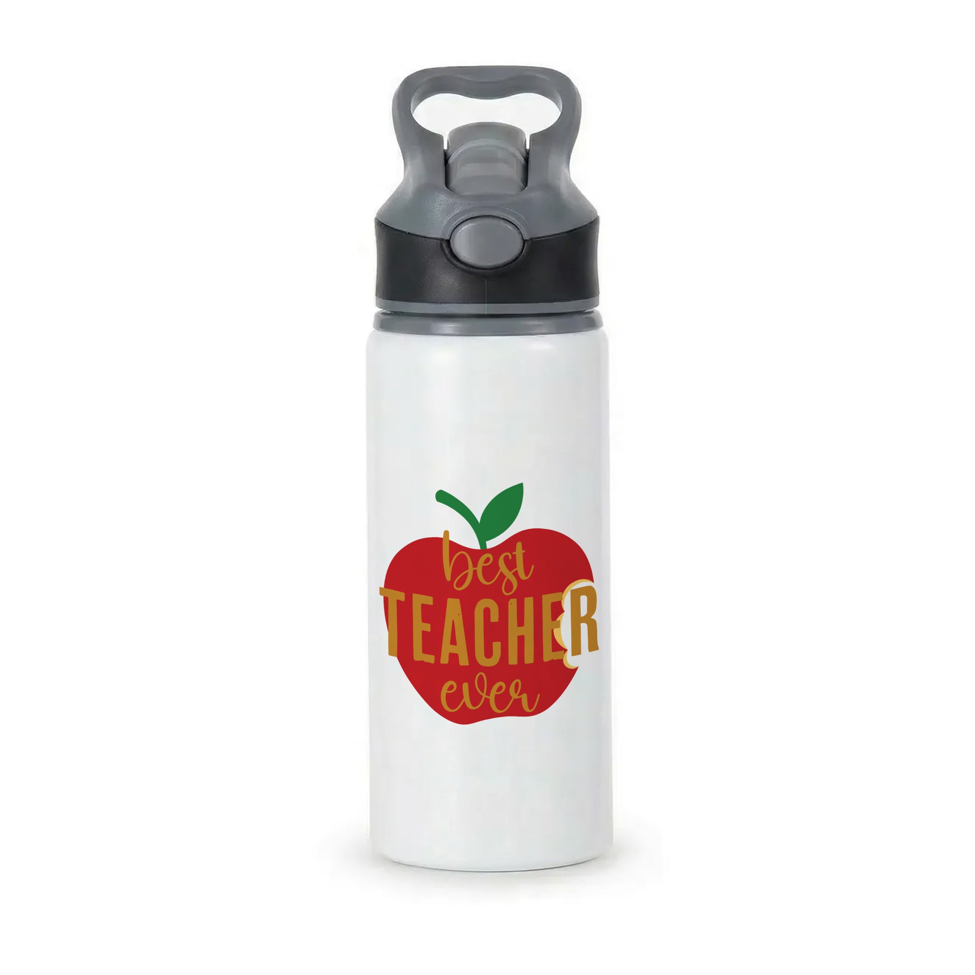 Apple Best Teacher Ever Active Water Bottle - Black