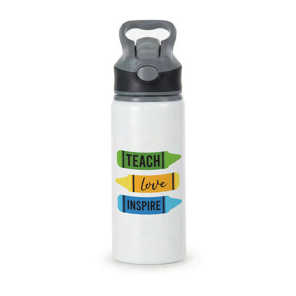 Teach, Love, Inspire Active Water Bottle - Black