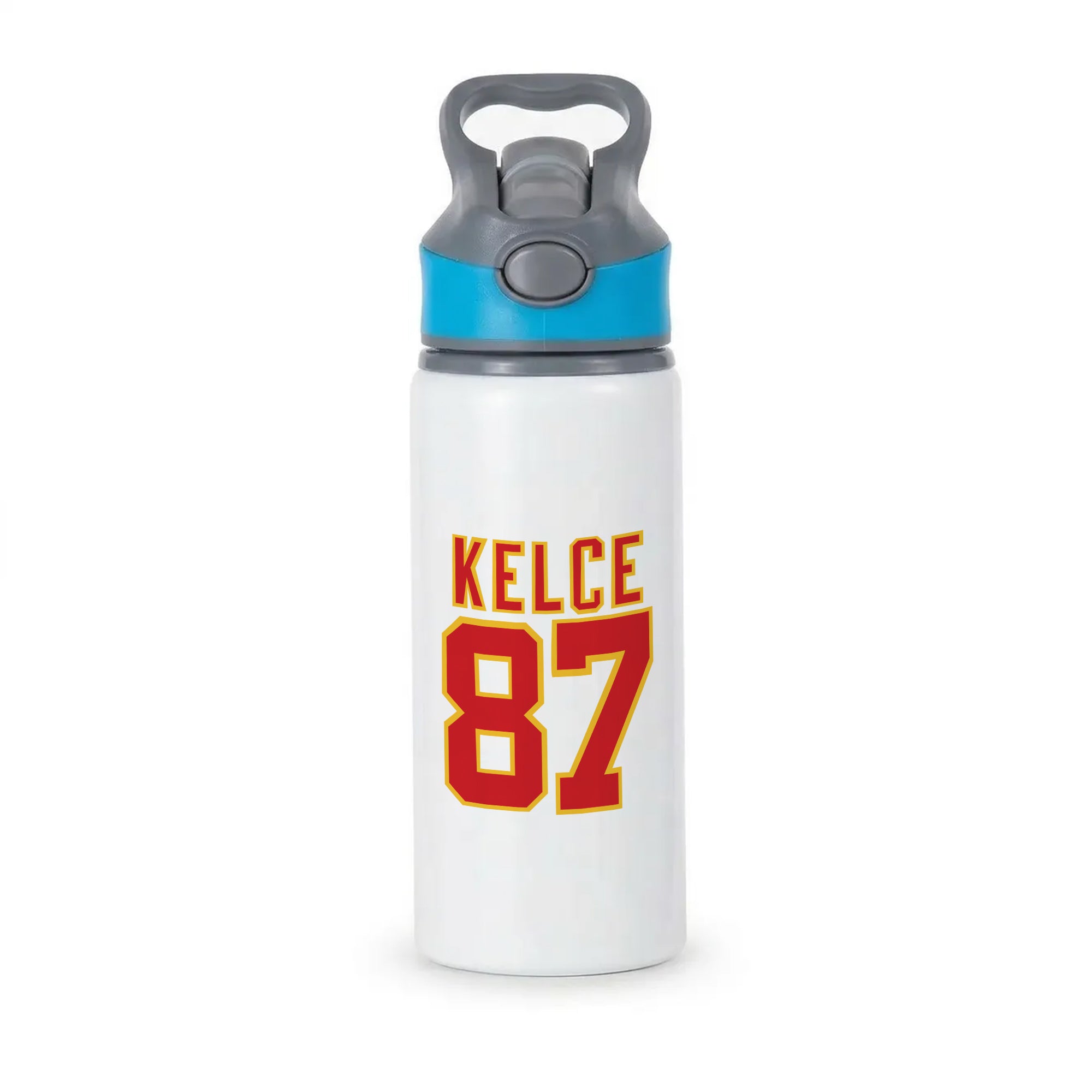 Kelce 87 - Travis Active Water Bottle - Blue