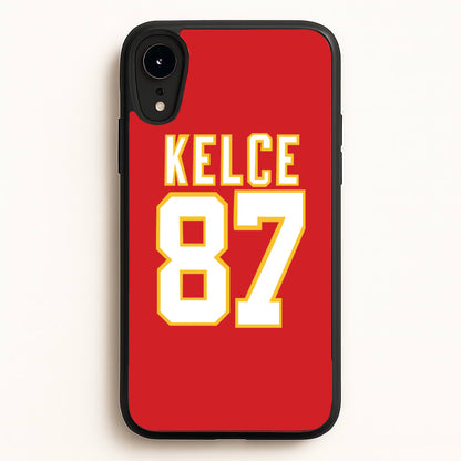 Kelce 87 - Travis  - Travis Kelce Phone Case for iPhone XR