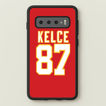 Kelce 87 - Travis  - Travis Kelce Phone Case for Galaxy S10