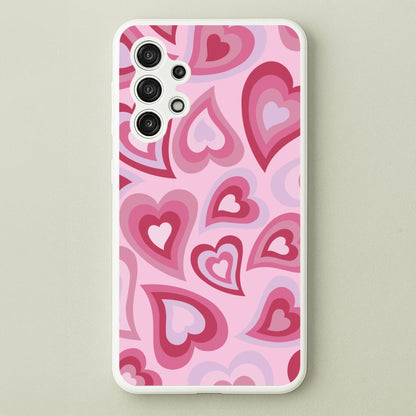 Pink Hearts - Trippy Patterns  - Trippy Patterns Phone Case for Galaxy A13