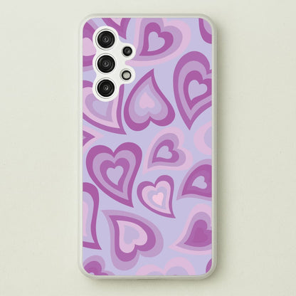 Purple Hearts - Trippy Patterns  - Trippy Patterns Phone Case for Galaxy A13