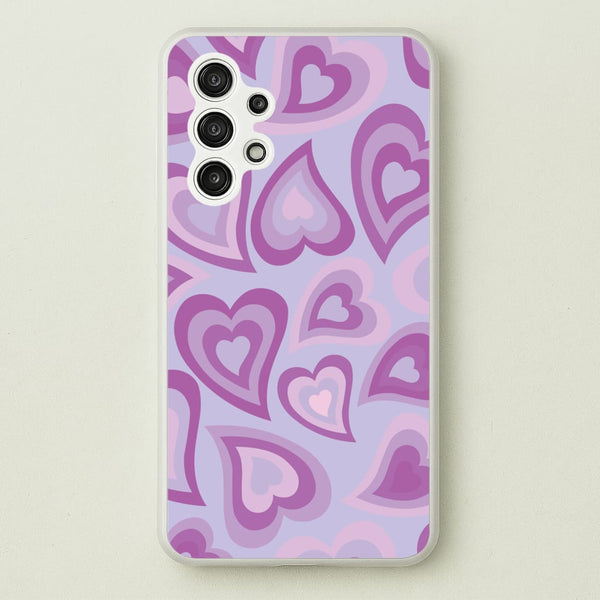 Purple Hearts - Trippy Patterns  - Trippy Patterns Phone Case for Galaxy A13