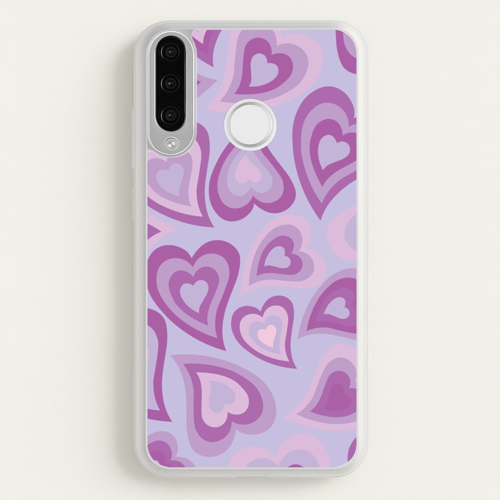 Purple Hearts - Trippy Patterns  - Trippy Patterns Phone Case for Huawei P30 Lite