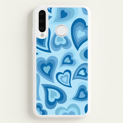 Blue Hearts - Trippy Patterns  - Trippy Patterns Phone Case for Huawei P30 Lite