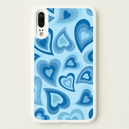 Blue Hearts - Trippy Patterns  - Trippy Patterns Phone Case for Huawei P20