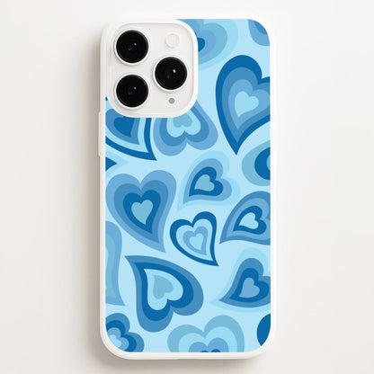 Blue Hearts - Trippy Patterns  - Trippy Patterns Phone Case for iPhone 11 Pro Max