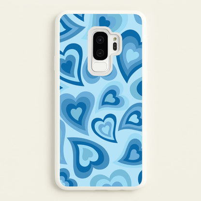 Blue Hearts - Trippy Patterns  - Trippy Patterns Phone Case for Galaxy S9 Plus