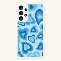 Blue Hearts - Trippy Patterns  - Trippy Patterns Phone Case for Galaxy A53