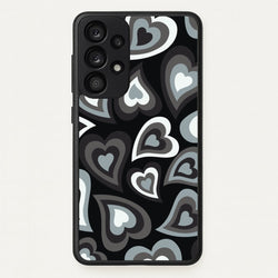 Black Hearts - Trippy Patterns  - Trippy Patterns Phone Case for Galaxy A33