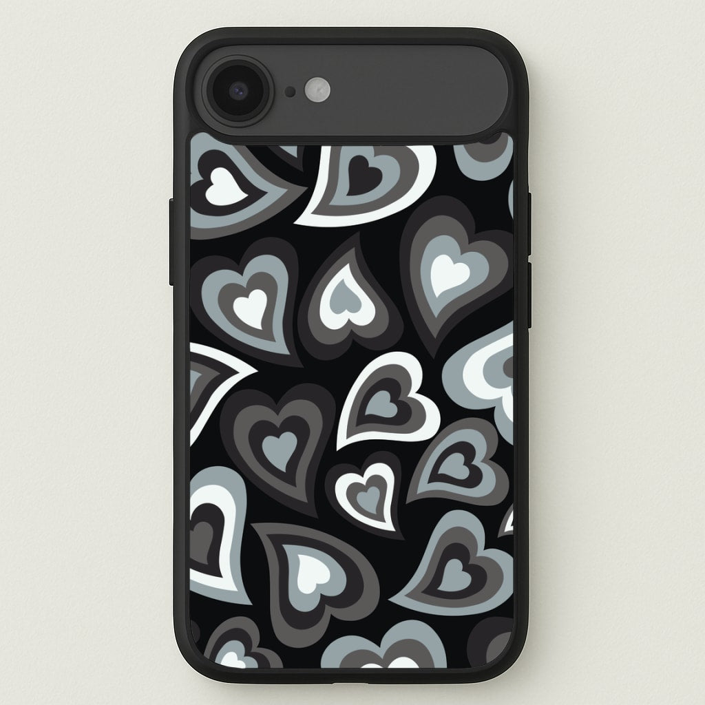 Black Hearts - Trippy Patterns Phone Case for iPhone 17 Air