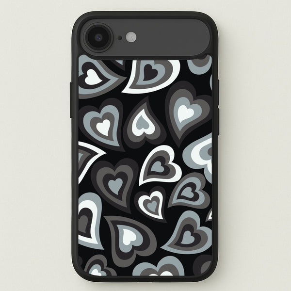 Black Hearts - Trippy Patterns Phone Case for iPhone 17 Air