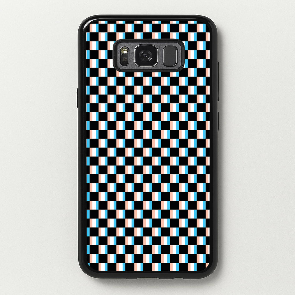 3D Squares - Trippy Patterns  - Trippy Patterns Phone Case for Galaxy S8 Plus