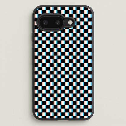 3D Squares - Trippy Patterns  - Trippy Patterns Phone Case for Google Pixel 9a