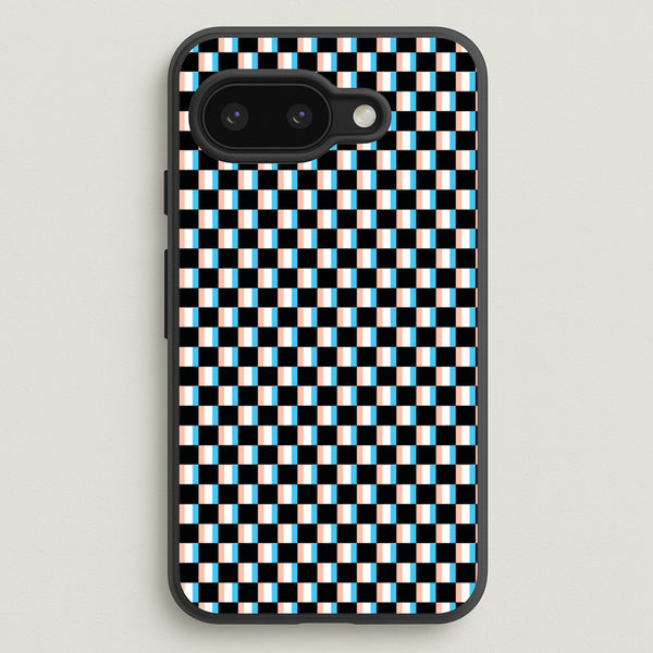 3D Squares - Trippy Patterns  - Trippy Patterns Phone Case for Google Pixel 9a