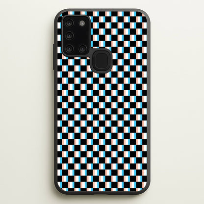 3D Squares - Trippy Patterns  - Trippy Patterns Phone Case for Galaxy A21s