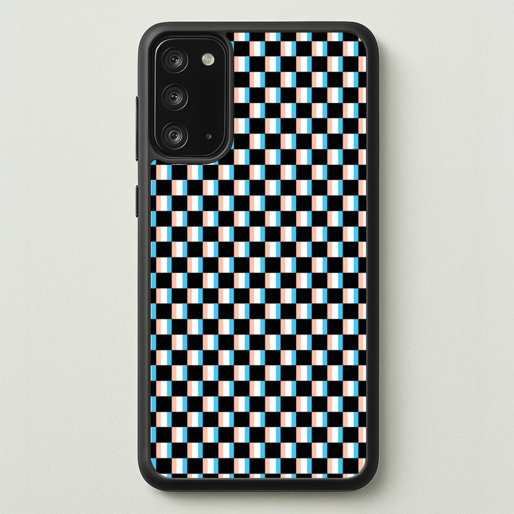 3D Squares - Trippy Patterns  - Trippy Patterns Phone Case for Galaxy Note 20