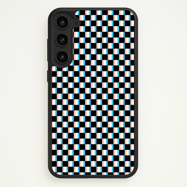 3D Squares - Trippy Patterns  - Trippy Patterns Phone Case for Galaxy S23 Plus