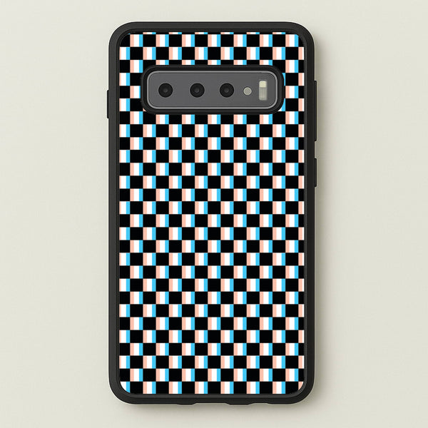 3D Squares - Trippy Patterns  - Trippy Patterns Phone Case for Galaxy S10