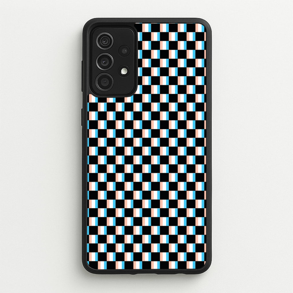 3D Squares - Trippy Patterns  - Trippy Patterns Phone Case for Galaxy A52 / A52s