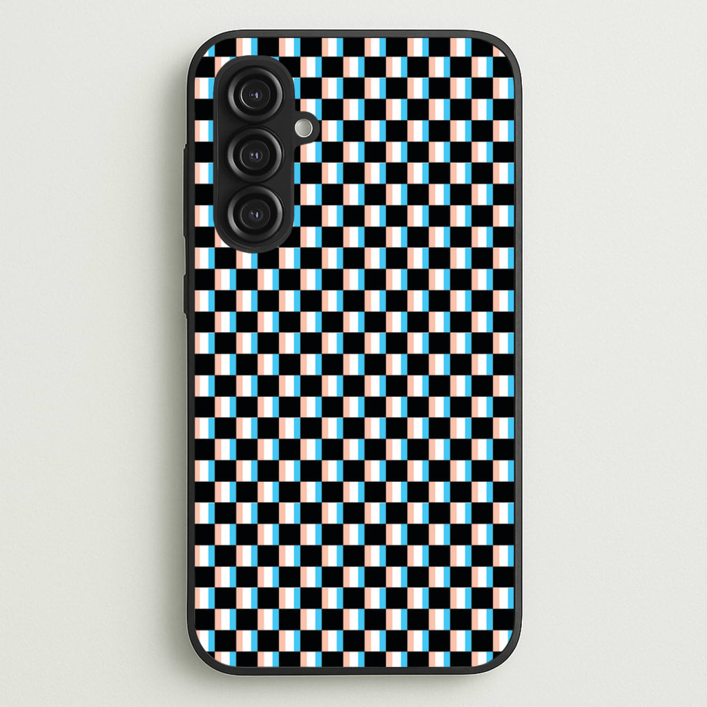 3D Squares - Trippy Patterns  - Trippy Patterns Phone Case for Galaxy S23FE