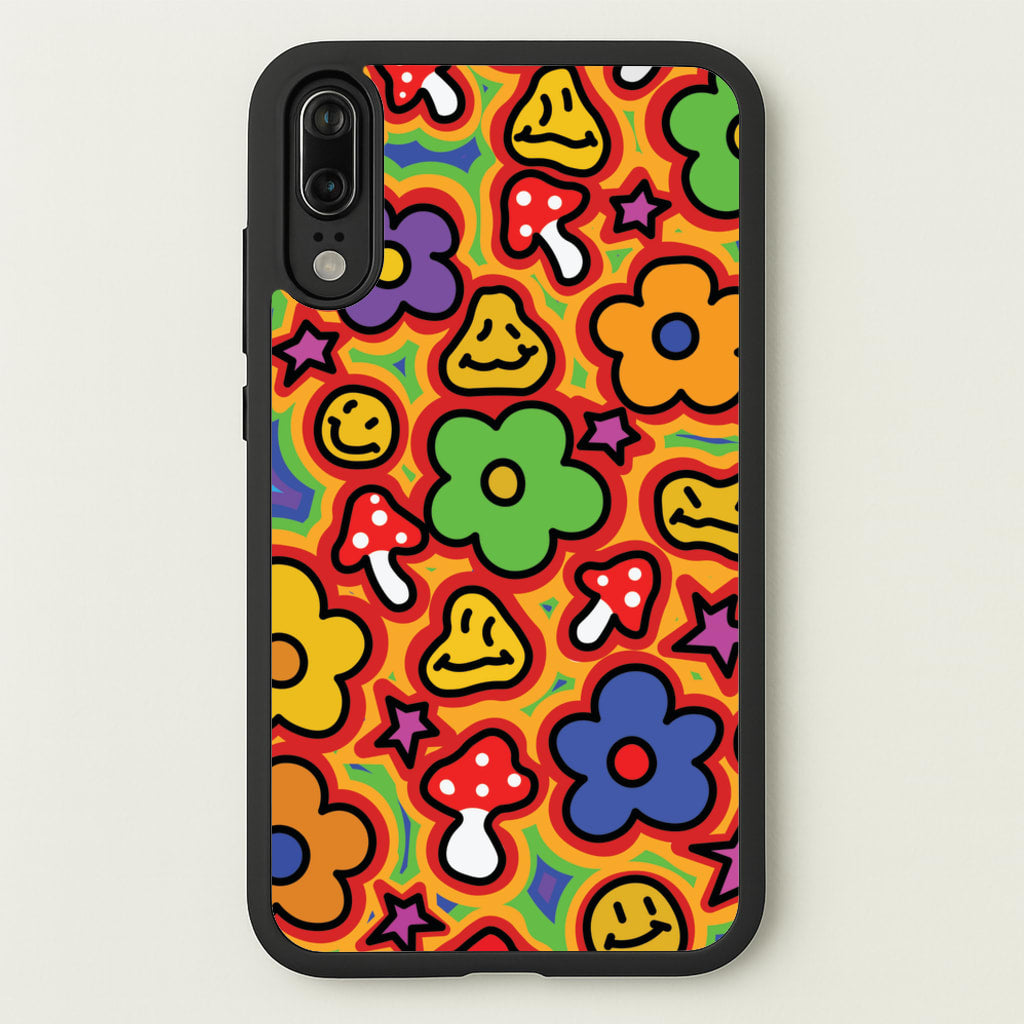 Rainbow Trip - Trippy Patterns  - Trippy Patterns Phone Case for Huawei P20