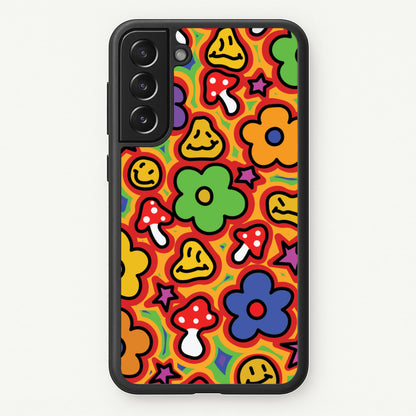 Rainbow Trip - Trippy Patterns  - Trippy Patterns Phone Case for Galaxy S22 Plus
