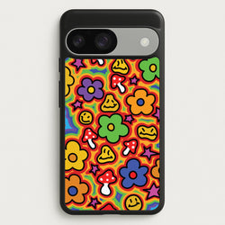 Rainbow Trip - Trippy Patterns  - Trippy Patterns Phone Case for Google Pixel 9 / 9 Pro