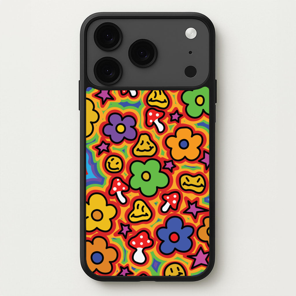 Rainbow Trip - Trippy Patterns Phone Case for iPhone 17 Pro