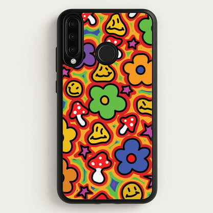 Rainbow Trip - Trippy Patterns  - Trippy Patterns Phone Case for Huawei P30 Lite