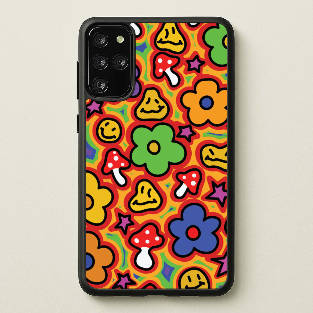 Rainbow Trip - Trippy Patterns  - Trippy Patterns Phone Case for Galaxy S20 Plus