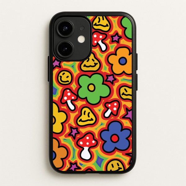Rainbow Trip - Trippy Patterns  - Trippy Patterns Phone Case for iPhone 12 Mini