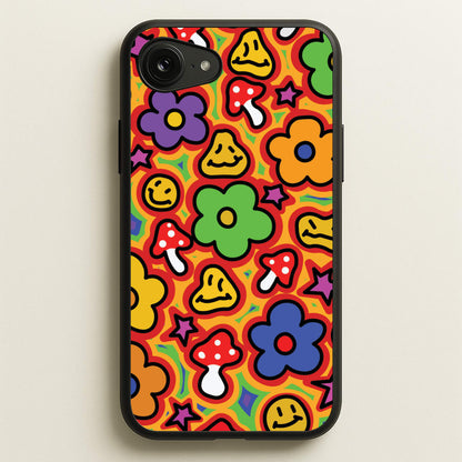 Rainbow Trip - Trippy Patterns  - Trippy Patterns Phone Case for iPhone 16e
