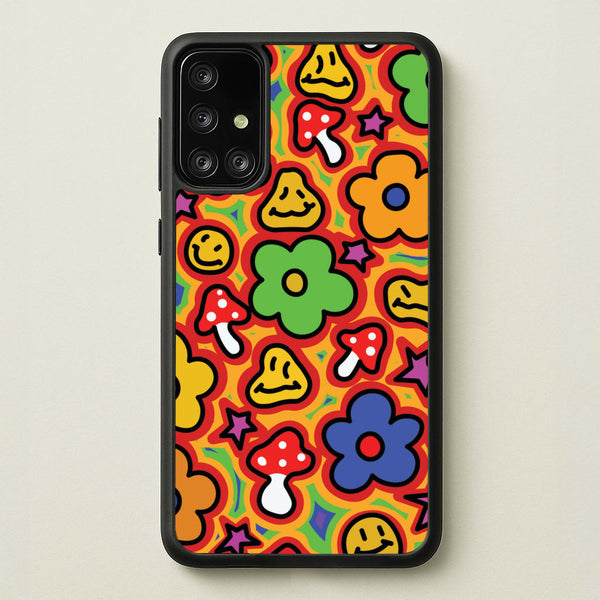 Rainbow Trip - Trippy Patterns  - Trippy Patterns Phone Case for Galaxy A71