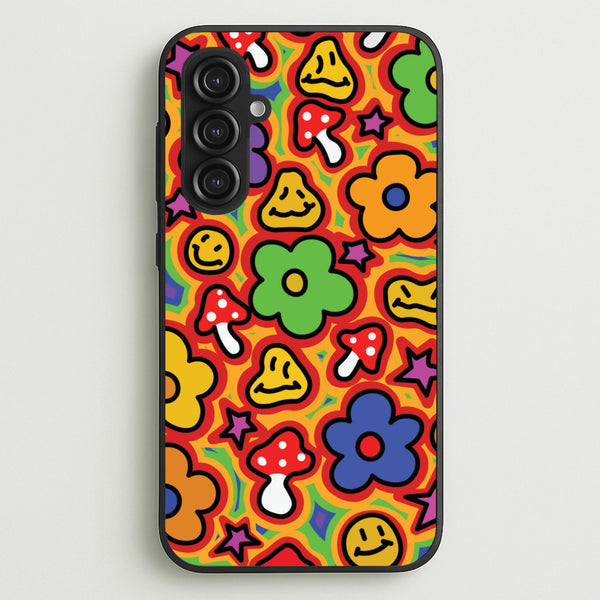 Rainbow Trip - Trippy Patterns  - Trippy Patterns Phone Case for Galaxy S23FE