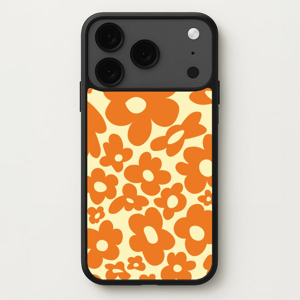 Orange Flowers - Trippy Patterns Phone Case for iPhone 17 Pro